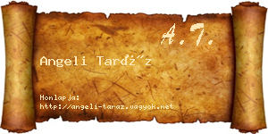 Angeli Taráz névjegykártya